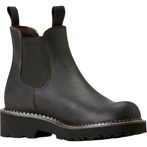 2025 Ariat Fatbaby Chelsea Western Boot 10046894 - Black Deertan